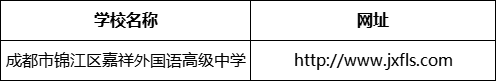 成都市錦江區(qū)嘉祥外國語高級中學(xué)網(wǎng)址是什么？