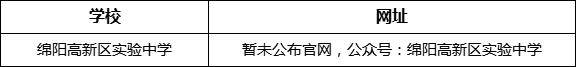 綿陽(yáng)市綿陽(yáng)高新區(qū)實(shí)驗(yàn)中學(xué)網(wǎng)址是什么？