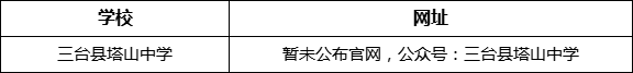 綿陽市三臺縣塔山中學網(wǎng)址是什么？
