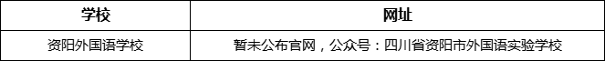 資陽市資陽外國語學(xué)校網(wǎng)址是什么？