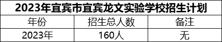 2024年宜賓市宜賓龍文實驗學(xué)校招生計劃是多少？